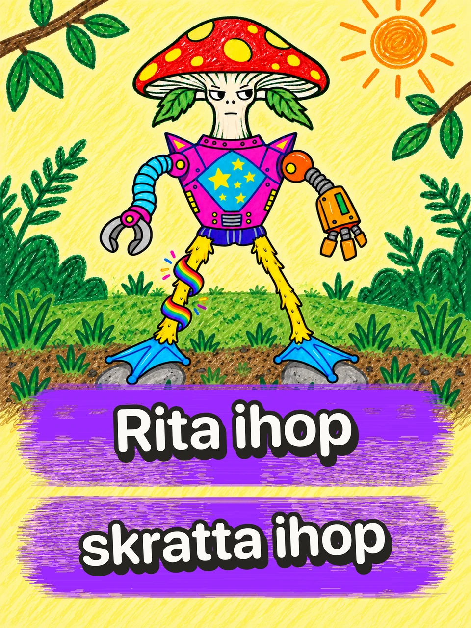 Två eller tre personer ritar ett monster tillsammans. Ingen ser helheten förrän pappret vecklas ut. (iPad)