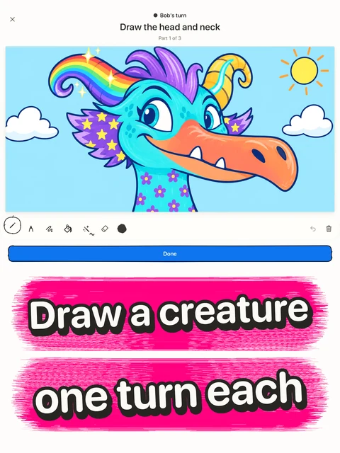 Drawing the head and neck of a creature — part 1 of 3.
